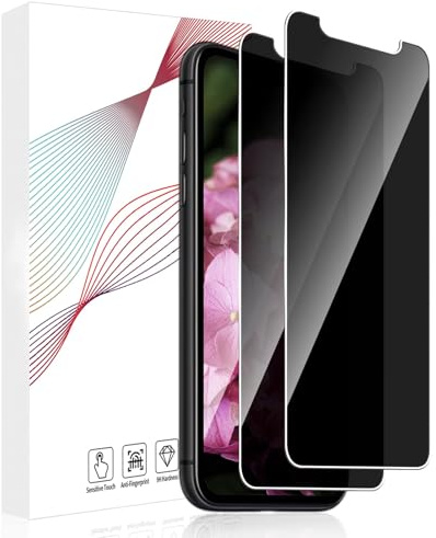 Bodyguard 2 Stück Schutzfolie für Panzerglas für iPhone 11/ XR 5G Sichtschutzfolie, 2.5D Anti-Spähen 9H Härte Frei von Kratzern Hohe Auflösung Sensitive Touch iPhone 11/ XR Displayschutz