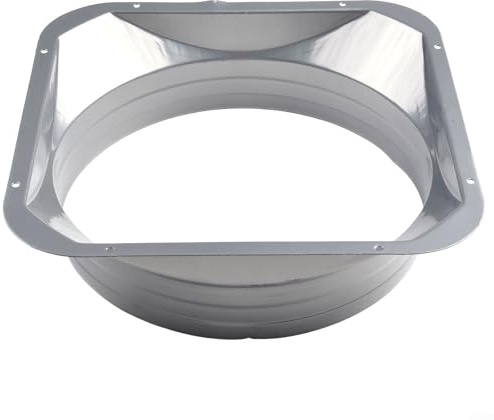 1,041.4 cm Metall-Flanschverbinder für Lüftungsschlauch, mit verzinkter Konstruktion, elektrostatischem Spray und Drucknut für sicheren Sitz (250 mm)