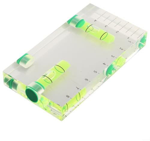 Nivel de burbuja de precisión de 95 mm de alta visibilidad tipo T para nivel de burbuja con regla integrada para tareas de carpintería y mampostería, herramienta de construcción fiable