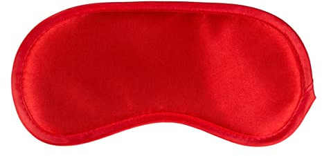 Teazers Rote Augenmaske aus Satin