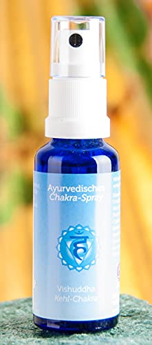 Raumduft Energiespray Kehlchakra Vishuddha 30 ml | Ayurvedische Chakra Holy Scents | Duftspray aus ätherischen Öle | Raumspray Chakra-Sprays | Esoterik Geschenke günstig kaufen