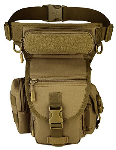 YFNT Taktische Beintasche Sport Militarische Hufttasche wasserdichte Gurteltasche MOLLE Tropfen Beinbeutel fur Radfahren Wandern Klettern