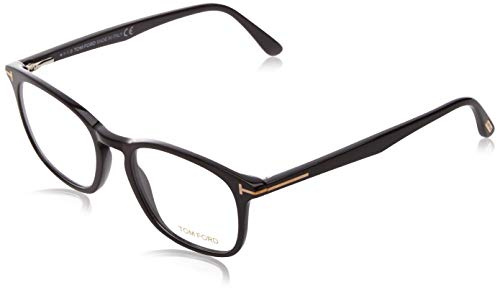 Tom Ford Unisex-Erwachsene FT5505 001 52 Brillengestelle, Schwarz (NERO LUCIDO)