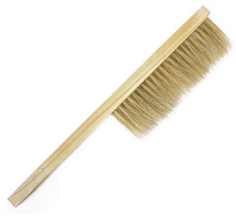 TOPINCN Bienenbürste Weiches Schwein Borsten Bienenstock Reinigungswerkzeug Zweireihige Ferkelbiene Sweep Pferdeschwanz Bienenbürste Mit Holzgriff