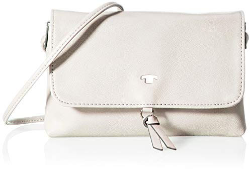 TOM TAILOR Luna Damen Überschlagtasche Umhängetasche Klein Weiß