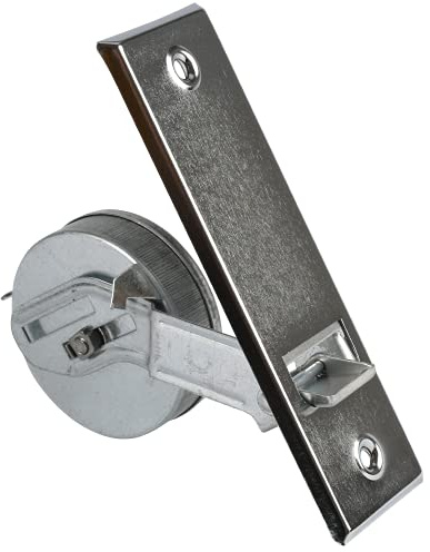 Gurtwickler mit Metall-Abdeckplatte - versch. Farben und Lochabstände (Lochabstand 135mm, verchromt)