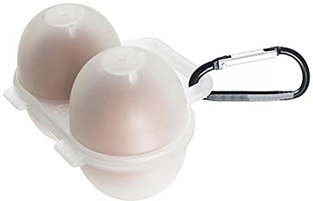Yiida Lot de 2 boîtes à œufs en plastique transparent - Pour camping, pique-nique
