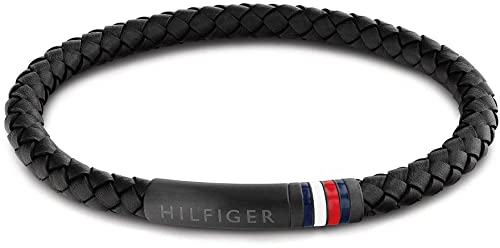Tommy Hilfiger Jewelry Armband für Herren aus Leder Schwarz - 2790403