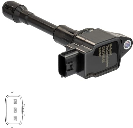 DELPHI GN10648-12B1 Zündspule 12V Kompatibel mit NISSAN MICRA IV K13 098622A404 224481HC0A 224481HM0A