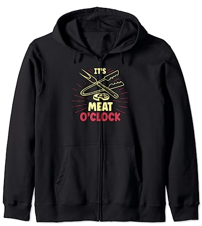 It's Meat O'Clock Fourchette à découper Barbecue Griller Sweat à Capuche