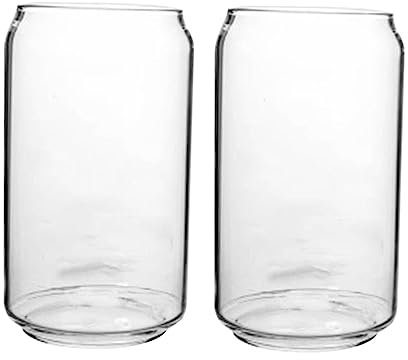 Zerodeko 2pezzi Bicchieri di Birra Trasparenti Creativi Bicchieri di Decorativi Anello di Estrazione Resistenti e Durevoli per Bar e Feste