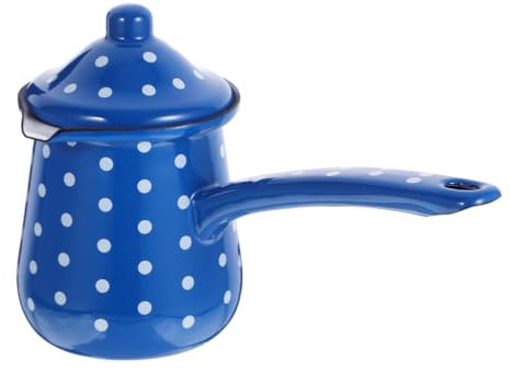Amosfun Pot Vintage Smaltata Multifunzionale Per e Latte Design Ristoranti e Caffetterie e Al Freddo