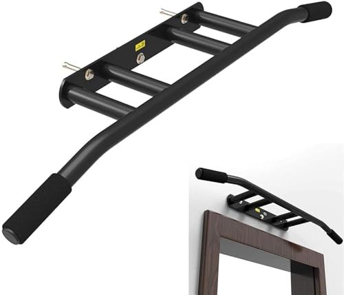 Yoeoefuo Klimmzugstange Türrahmen Home Gym Fitnessgeräte Für Zuhause Tragbare Oberkörper-Muskelkraft-Trainingsgeräte Wandmontierte Klimmzugstange Klimmzug Trainingsgeräte Sportgeräte Sportartikel