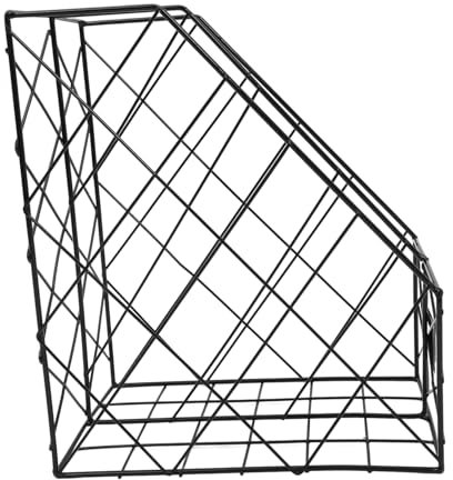 STOBOK Briefständer Für Zuhause Vertikaler Exquisiter Buch-organizer Verschleißfester Bücherständer Aus Schreibtisch-buchhalter Dekorativer Zeitschriftenständer Bürozubehör