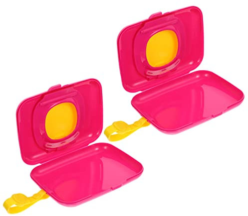 Hoement 2St Kiste abwischen pflegeprodukte feuchttuchspender Auto Feuchttuchbox windeltüte Babytücher Wischtuchhalter für Wickeltasche praktische Taschentuchtasche Wischhüllen pp