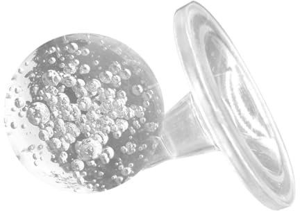 HOLIDYOYO 3.1 Inch Bubble Fountain Crystal Ball Stand, 8cm Decorative Crystal Sphere Tabletop Water Fountain Ornament for Home and Office Desktop Decor