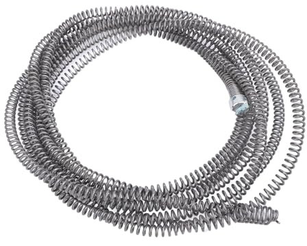 Masyrt 16 Mm WC-Sanitär-Schlangenrohrschnecke, Abflussreiniger-Federkabel für Haushalt, Küche, Badezimmer, Kanalrohr-Verstopfungsentferner (3 Meter / 9,8 Fuß)