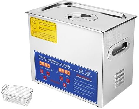 MZZYG Ultrasonic Cleaner Machine 2/3/6/10/30L Stainless Steel Ultrasonic Cleaner Industrial Ultrasound Washing Machine With Digital Timer Heater Home Appliances(3L-120W)