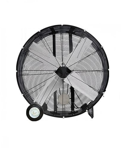 XUJUAN-0227 Ventilador Industrial de Piso Ventilador eléctrico Grande Ventilador eléctrico Industrial Taller móvil Almacén Ventilador eléctrico de pie Ventilador de Alta Resistencia(42 Inch)