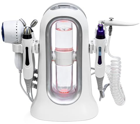Elitzia Professionale 5 in 1 Hydro Oxygen Macchina di Bellezza Del Viso Spray Caldo e Freddo Cura Della Pelle Dispositivo di Massaggio H2O2 Ringiovanimento Della Pelle Rimozione Delle Rughe Stringhe