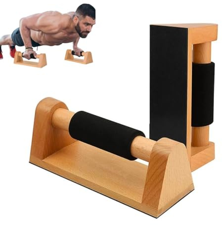 Aka & Lou Handstand Griffe aus Holz, Parallettes, calisthenics, rutschfeste Liegestützgriffe für Home Gym, Fitness Equipment, Training Griffe für zuhause