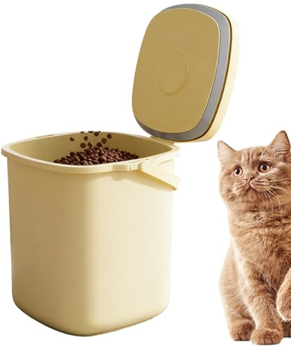 Almacenamiento de alimentos para perros – Caja hermética de 10 L, contenedor hermético de comida para perros, para gatos, cachorros, conejos, cocina, despensa, hogar, garaje