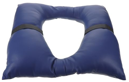 Hemobllo Cuscino Rialzo Wc Imbottito in Pu con Spugna Alta Densità 41x41 Cm per Anziani e Disabili, Sedile Wc Spesso e Confortevole per Bagno e Assistenza Quotidiana