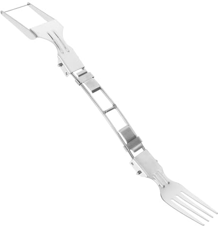 Milisten Affettatrice per Anguria in Acciaio Inox 2 in 1 Doppia Testa, Taglia-cubetti di Melone Compatto e Forchetta da Frutta, Utensile da Cucina Portatile per Taglio Rapido e Uso
