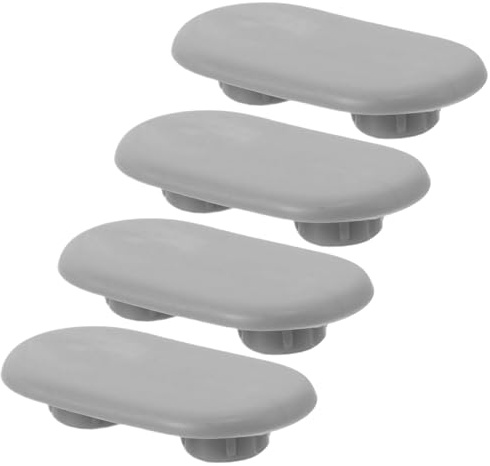 Alipis 4 Pièces Lot de Tampons en Plastique Solide et Résistants aux Taches pour Siège de Toilette et Bidet, Entretoises Universelles Adaptées aux Salles de Bain à Domicile et Hôtels