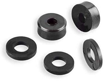 OL 25 St. Distanzstücke/U-Scheiben aus Kunststoff, Durchmesser 15 mm, Länge/Höhe 5 mm, Bohrung 5,3 mm