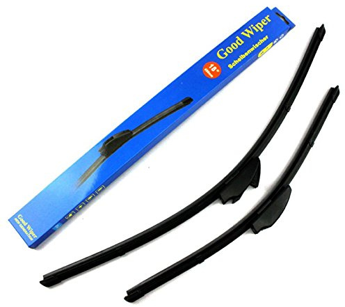 53cm 45cm - AERO GOOD WIPER 2x Front Scheibenwischer Flachbalkenwischer mit Hakenbefestigung Ersatz Wischerblätter Set für Frontscheibe Scheibenwischerblätter - Hallenwerk