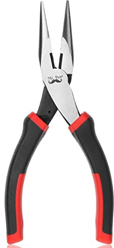 Mr. Pen- Needle Nose Pliers, 6 Inch, Long Nose Pliers, Needle Nose Pliers Tool, Pliers Needle Nose, Long Nose Pliers with Cutter, Wire Wrapping, Crafts, Jewelry Making Supplies, Christmas Gifts
