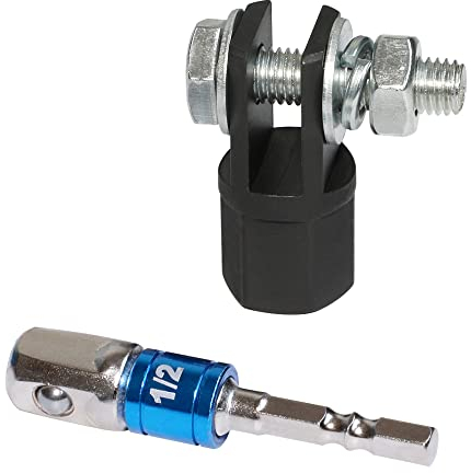 DPTOOL Scissor Jack Adapter with Impact Drill for 1/2 Inches Drive Impact Wrench 13/16 Inches Lug Wrench Easy Raising and Lowering Jack