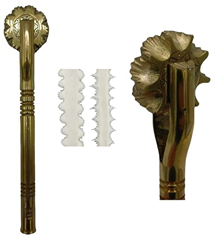 Professional Cooking Rotella tagliapasta sardo su rudigliu Artigianale in Ottone Massiccio n.11