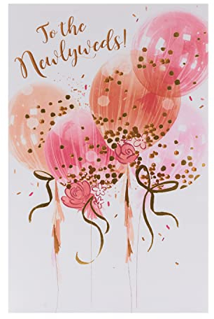 UK Greetings Hochzeitskarte für ihn/sie/Freund – Ballondesign