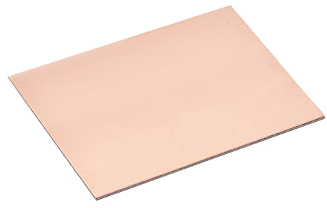YOKIVE 2Stk PCB Kupfer Verkleidet Brett FR4 Einseitig Leere Leiterplatten Groß für Elektronische Hobbys Ätzen Schaltung Projekte (100mmx70mmx1mm)