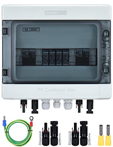 Solar PV Überspannungsschutz Anschlusskasten DC1000V 2x 1 String Blitzschutz Für PV anlage Photovoltaik IP65 Gehäuse(2 in,2 out)