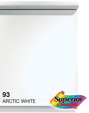 Fondale Fotografico in carta - marca Superior/Apromastore (2,18x11m Car Size, Bianco Artic White)
