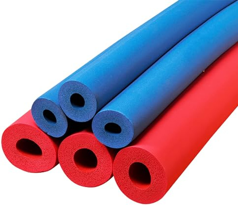 PQXQZ 1 Stück Isolierschlauch, Rohrummantelung, Schaumstoff-Rohrabdeckungen, Außenrohr-Isolierfolie, 2 M Lange Griffe (Color : Blue, Size : ID2.5cm/0.9in)