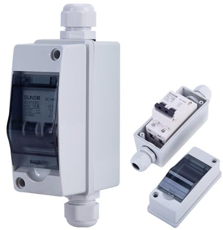 POFET Circuit Breaker 16A Support DC 400V Outdoor Waterproof Switch for Solar Power Systems Domestic Industrial