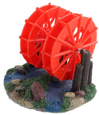 DOITOOL Decorative Aquarium Windmill Ornament Fish Tank Gear Decoration for Aquascaping Lightweight and Easy to Maintain Fish Tank Accessory Pump Included