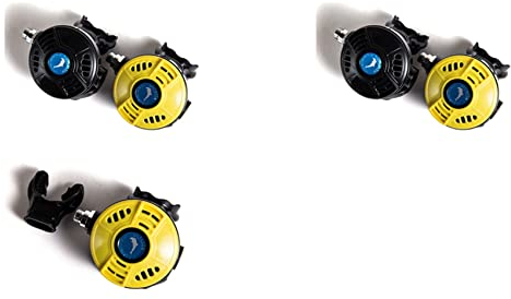 Bcowtte 3X Tauchen Tauchen 2. Stufe Atemen Regler Professioneller Unterwasser Tauchen Oktopus Atemen Regler Zubehör-Gelb