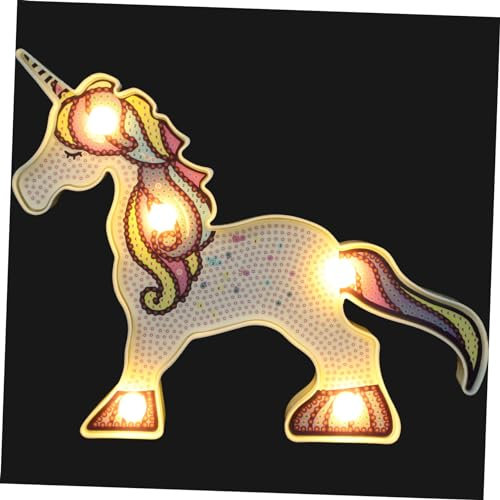 Mikinona Lampada Led Unicorno Decorativa Per Ragazzo Ragazza Luce Notturna Estetica Per Cameretta Design Fantasioso e Versatile Per Ragazzi e Ragazze Atmosfera Magica e Incantevole