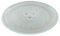 Spares Plus Microwave Turntable Glass Plate with 3 Fixers (245mm), Clear, Scratch Resistant