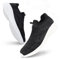 Giniros Zapatillas Slip On Zapatillas Sin Cordones Hombre Zapatillas Deportivas Casual Tennis Hombre Sneakers Comodos Enfermera Zapatos Trekking para Caminar, Negro y Blanco 43 EU