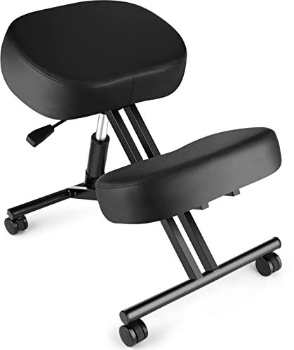 Höhenverstellbarer Kniestuhl mit dicken Schaumstoffkissen für Zuhause und Büro – ergonomisches Design mit verbesserter Luftpumpe