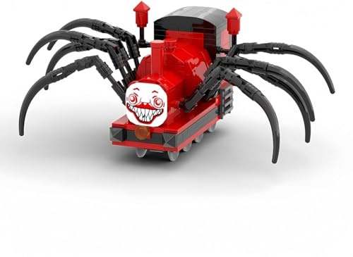 JVAVNE Choo Choo Charles Horror Spinnenzug Bausteine ​​Set 259 Teile, Charles Zug Klemmbausteine ​​Modell Spielzeug, Sammlerstück Verfolgungsjagd Bausatz Spielzeug für Erwachsene Jugendliche