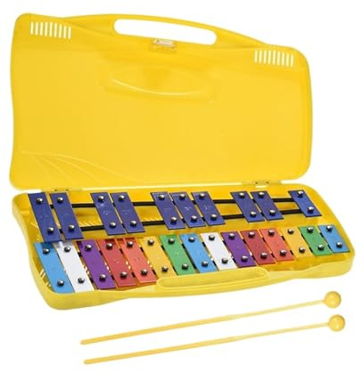 Xylophon-Instrument Bunte 25 Noten Glockenspiel Xylophon Percussion Rhythmus Musikinstrument Tragetasche Geeignet Für Anfänger Und Erwachsene