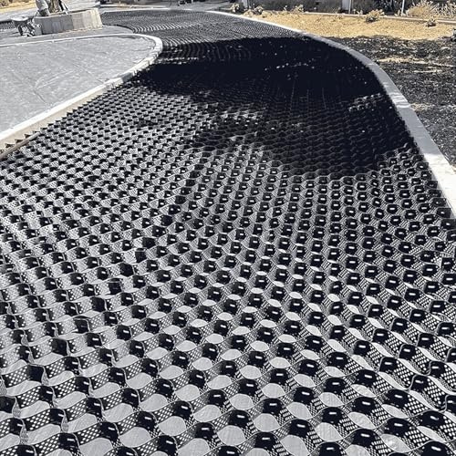 Grilles Stabilisateur D'AlléE Commerciales Geogrid, Grille de Sol en Gravier de 5 cm pour Pavé de Jardin, Base de Remise, AlléE Et Patios(4x6m(13x20ft))