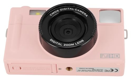 Kompaktkamera, Autofokus-vloggningskamera, 3-tums IPS-färgskärm, Digitalkamera för Barn, 48 MP, 20 Filter, 1080P HD-selfies, Supportfödelsedagar (64 GB)
